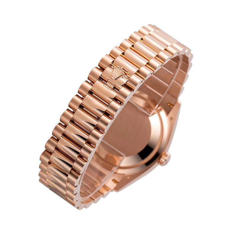 Back case view of Rolex Day-Date 36 18ct Everose Gold 128235