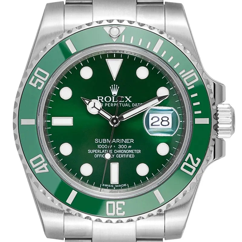 Rolex Submariner Date Stainless Steel Green Dial Hulk 116610LV