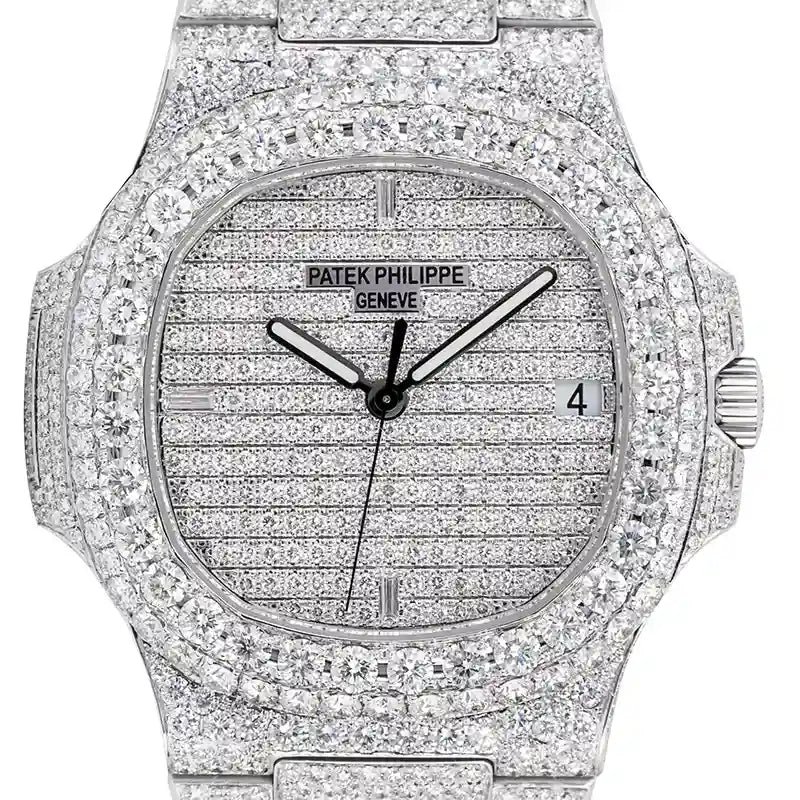 Custom Micro Diamond Set Patek Philippe Nautilus 5711