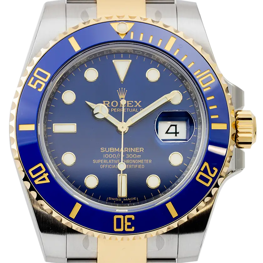Rolex Submariner Stainless Steel and Yellow Gold Blue Dial 116613LB