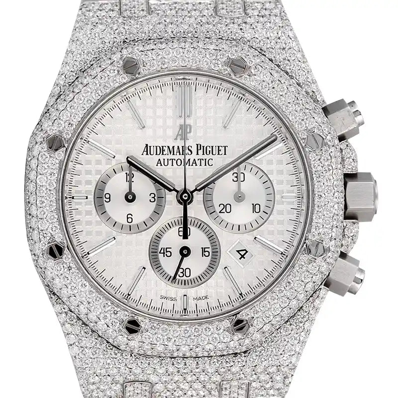 AP Royal Oak Chronograph Custom Diamond Set (Micro) 26320ST.OO.1220ST.02