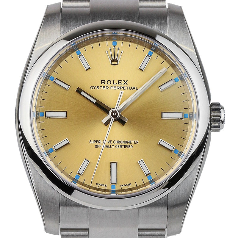 Rolex oyster perpetual 34 champagne dial sale