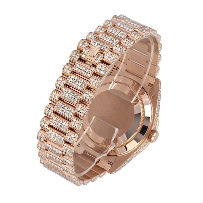 Back view of Rolex Day-Date 40 Rose Gold Chocolate Dial 228235