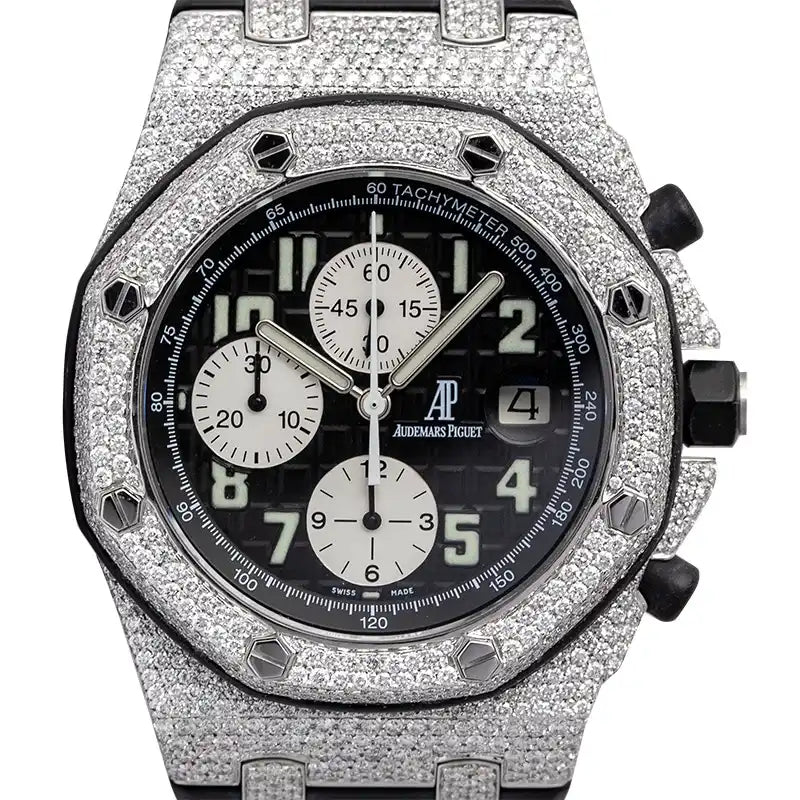 AP Royal Oak Offshore 42mm Steel Custom Honeycomb Diamond Set