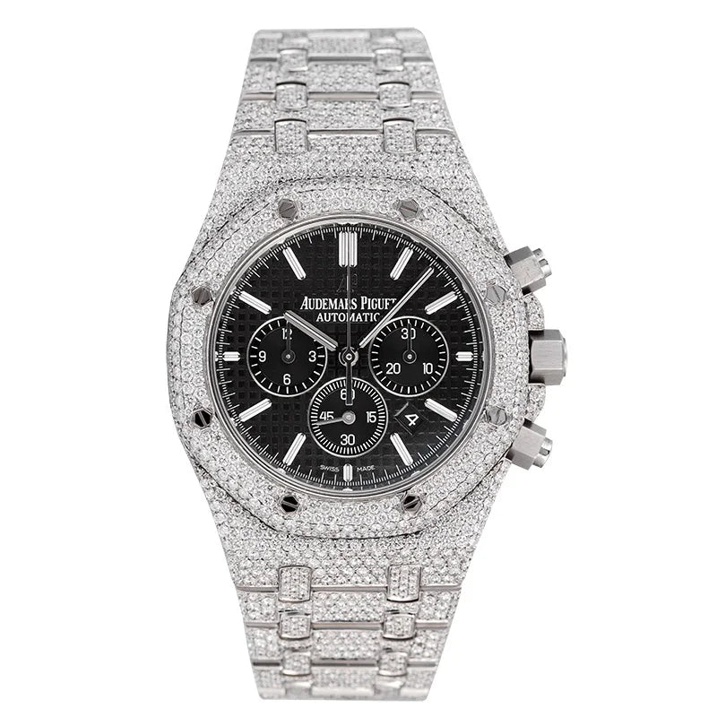 Full view of AP Royal Oak Chronograph Black Dial Watch
