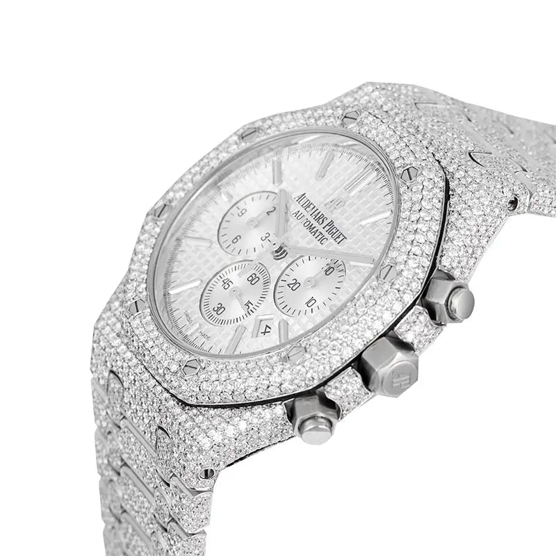 Side view of AP Royal Oak Chronograph 26320ST.OO.1220ST.02