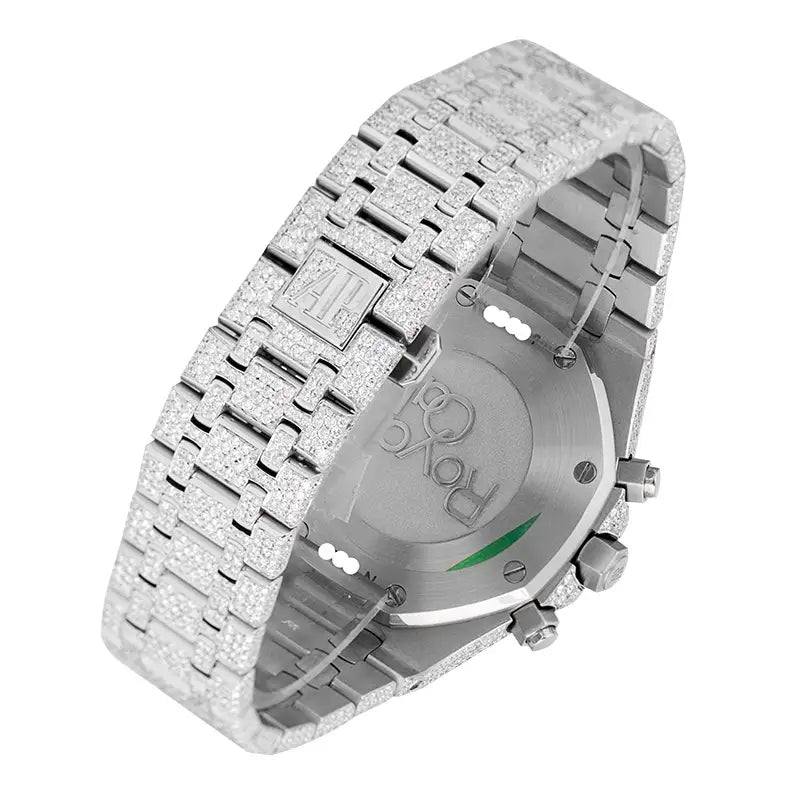 Back case view of AP Royal Oak Chronograph 26320ST.OO.1220ST.02