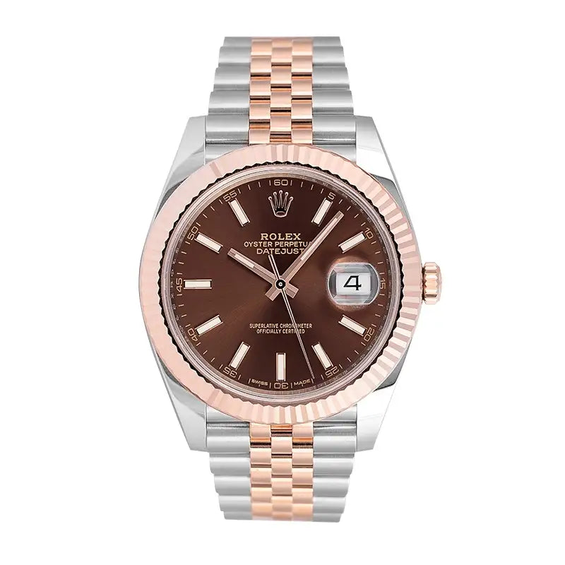 Full view of Rolex Datejust 41 Index Dial Jubilee 126331