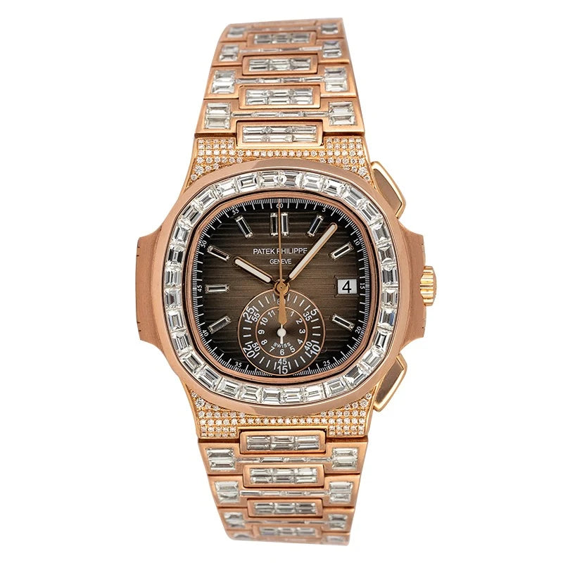 Full view of Patek Philippe Nautilus Rose Gold 5980