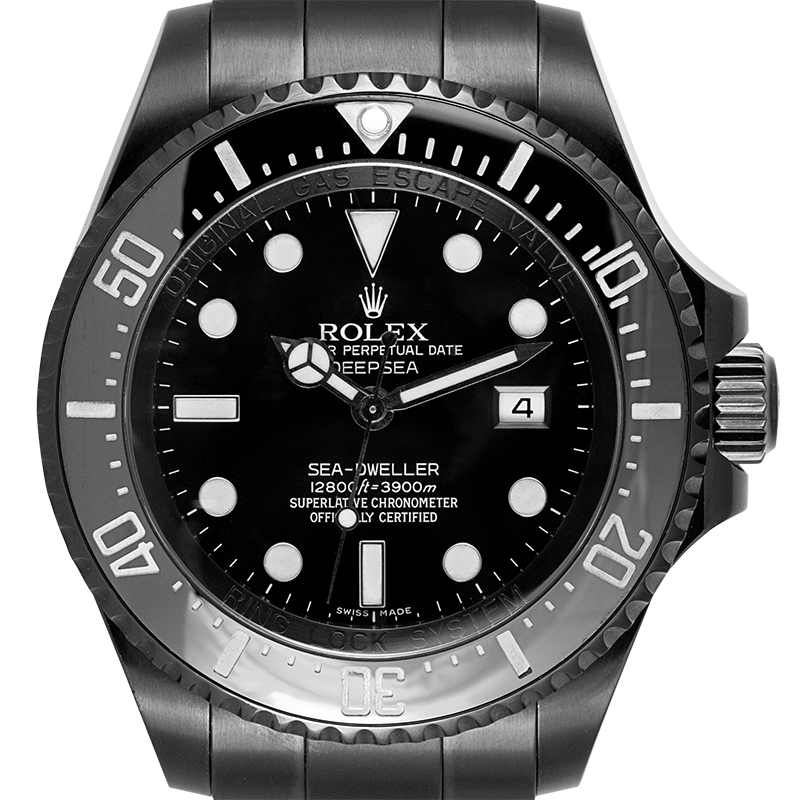 Rolex Sea Dweller Custom Black PVD 16660 Black Indexes Dial