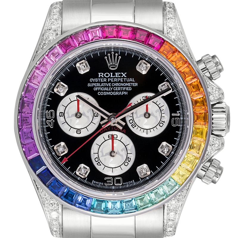 Rolex Daytona 116520 Black Diamond Hour Markers Dial Unisex Watch