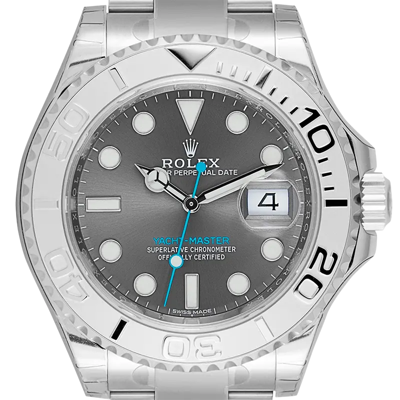 Rolex Yacht-Master 40 Steel and Platinum Dark Rhodium Dial 116622