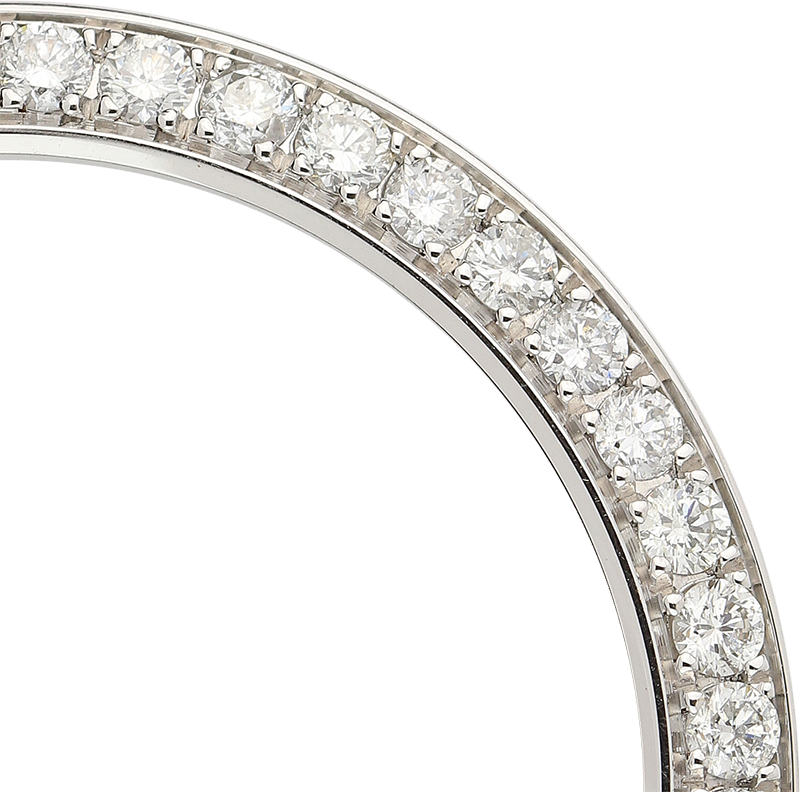 Rolex 41mm White Gold Diamonds Custom Bezel