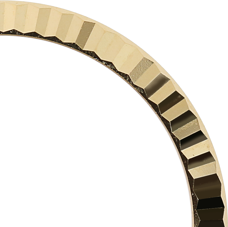 Rolex Day-Date / DateJust 36mm Yellow Gold Fluted Original Factory Bezel