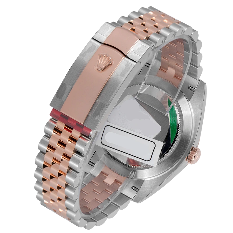 Back view of Rolex Datejust II Steel & Everose Chocolate Index 126331