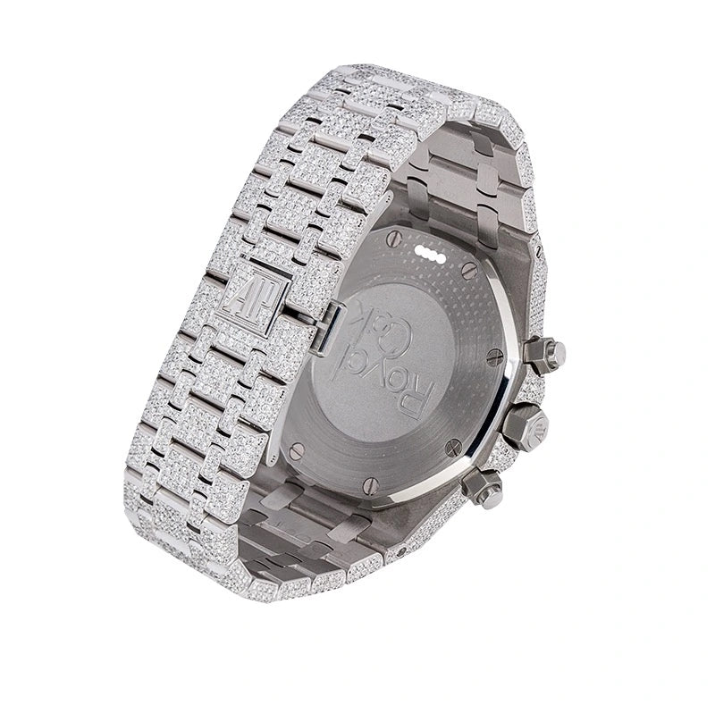 Back view of AP Royal Oak Chronograph Steel with blue dial 26331ST.OO.1220ST.01