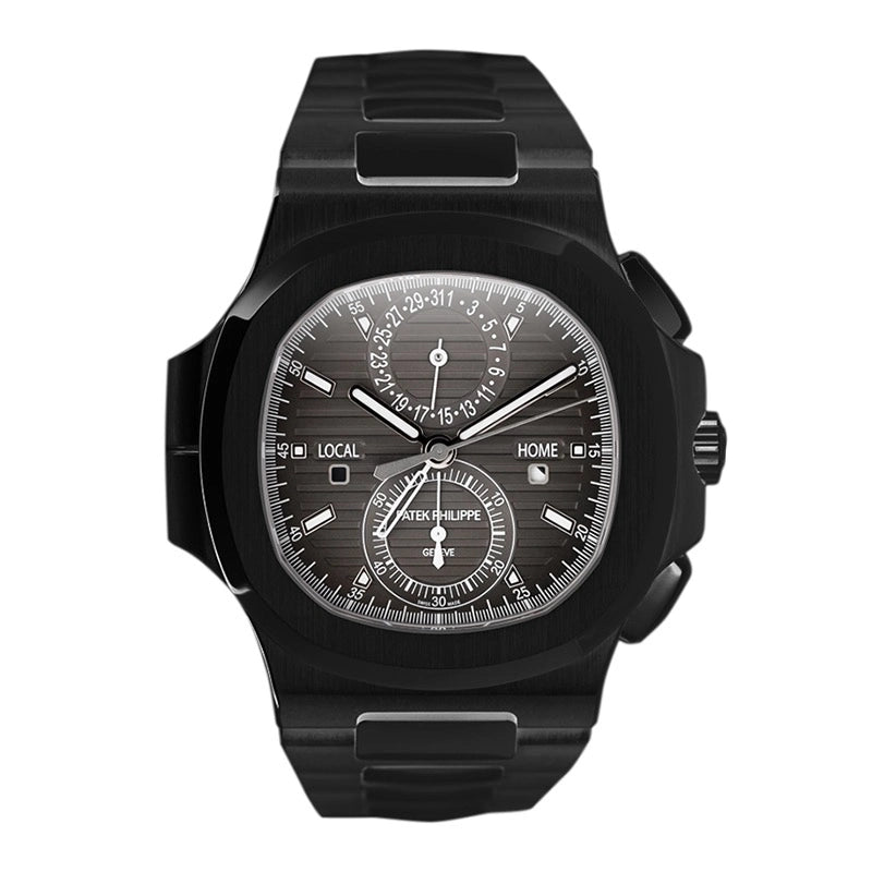 Full view of Custom Black PVD Patek Philippe Nautilus 59901A