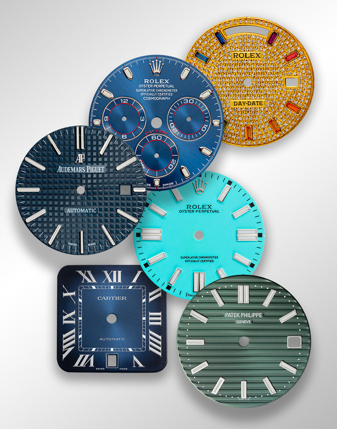 Collections of Dials Like rolex, patek, Audemars piguet, cartier & more