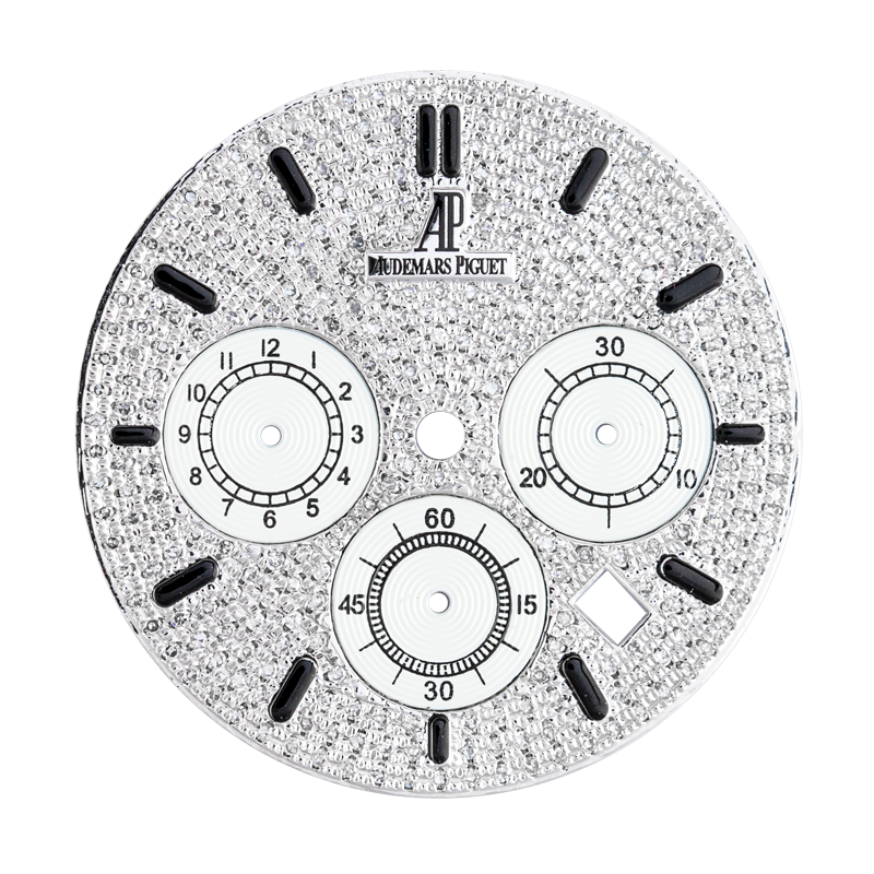 Audemars Piguet Royal Oak 41mm Steel Diamond Pave Custom Dial