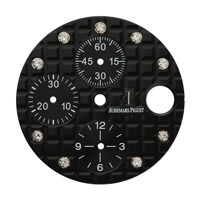 Audemars Piguet 42mm Black Méga Tapisserie Custom Dial
