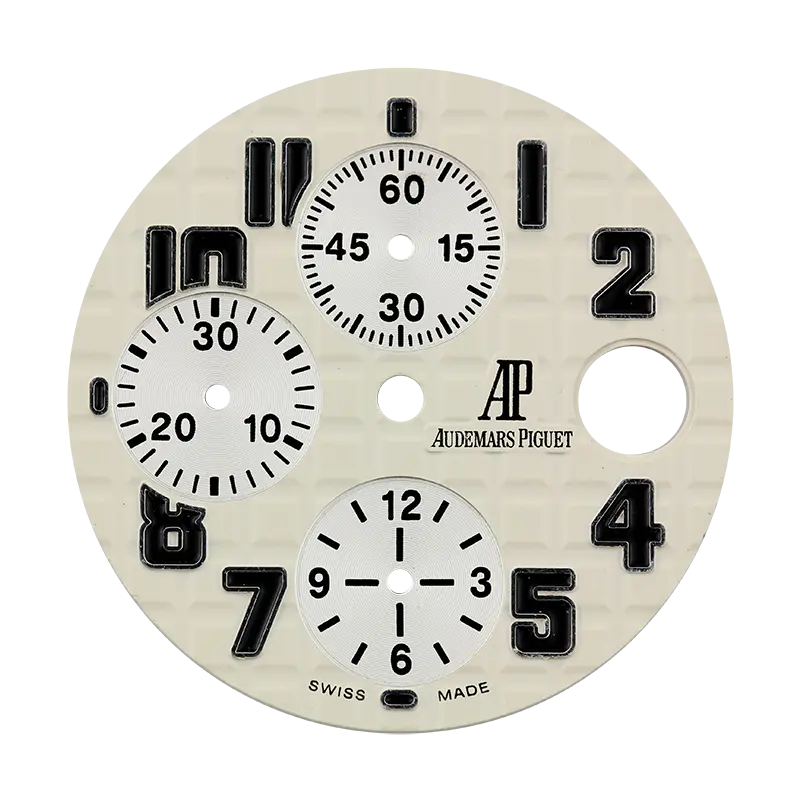 Audemars Piguet 42mm White Méga Tapisserie Pattern Custom WhiteSub Dial