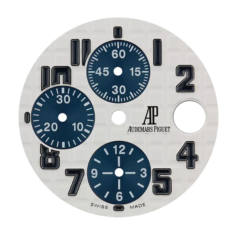 Audemars Piguet 42mm White Méga Tapisserie Pattern Custom Dial