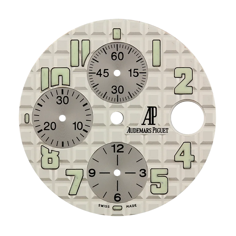 Audemars Piguet 42mm White Méga Tapisserie Pattern Custom Dial