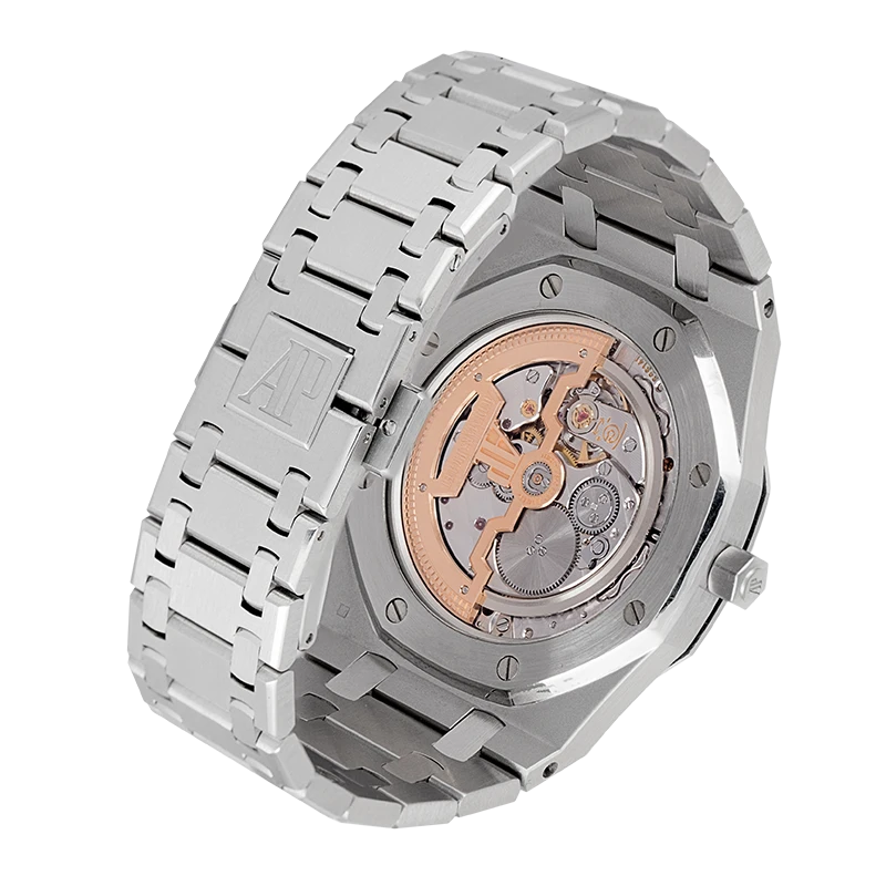 Back case view of Royal Oak 39mm Extra Thin Jumbo 15202ST.OO.1240ST.01