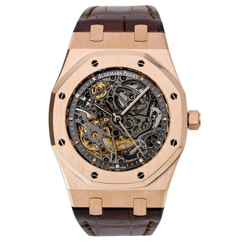 Full view of AP Royal Oak 39mm Pink Gold Openworked 15305OR.OO.D088CR.01
