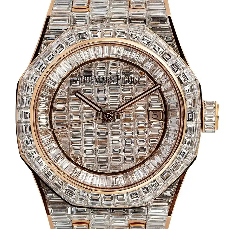 Audemars Piguet Royal Oak 41 Rose Gold Custom Diamond Set