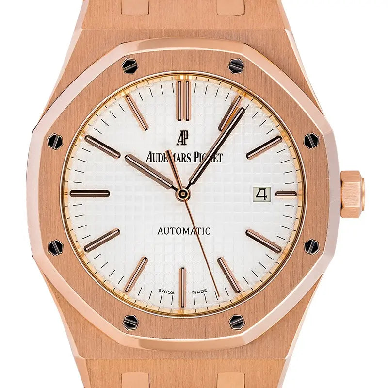 AP Royal Oak 41 Rose Gold with Silver-Toned Dial 15400OR.OO.1220OR.02