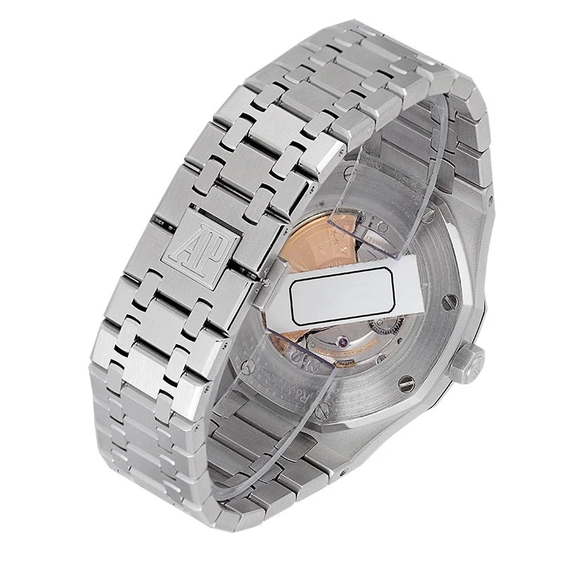 Back case view of AP Royal Oak 41 Steel Black Dial 15400ST.OO.1220ST.01