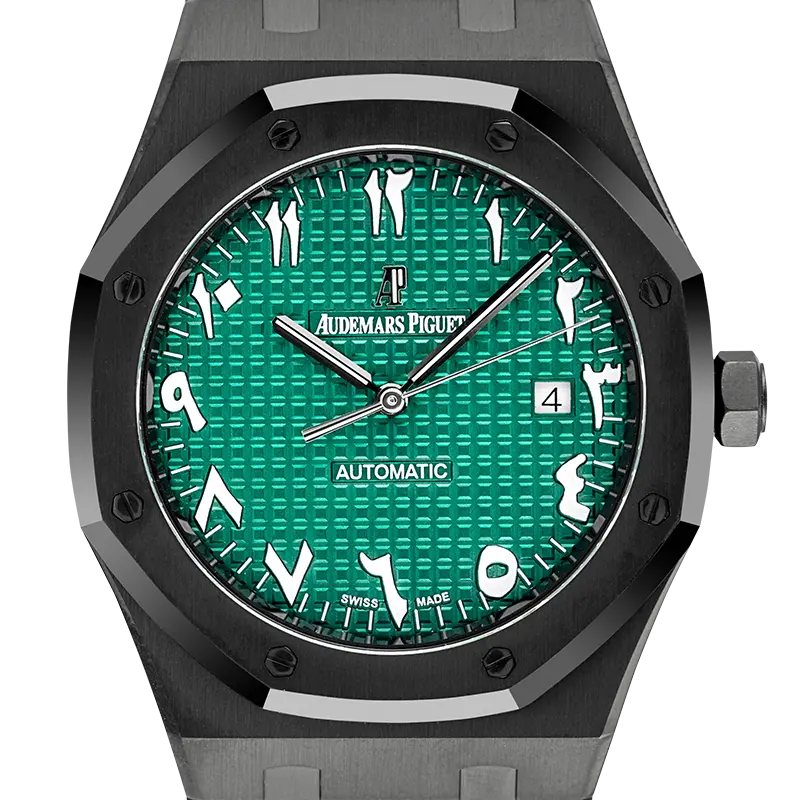 Audemars Piguet Royal Oak 41mm Custom Black PVD with GreenIndic Dial