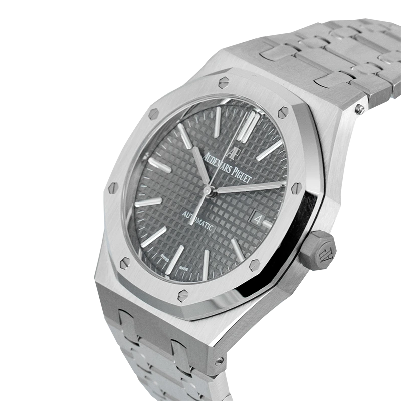 Side view of AP Royal Oak 41mm Stainless Steel Grey Dial 15400ST.OO.1220ST.04