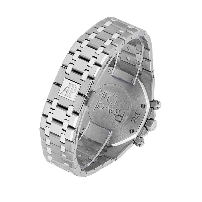 Back case of AP Royal Oak Chronograph 41mm Titanium/Platinum 26331IP.OO.1220IP.01