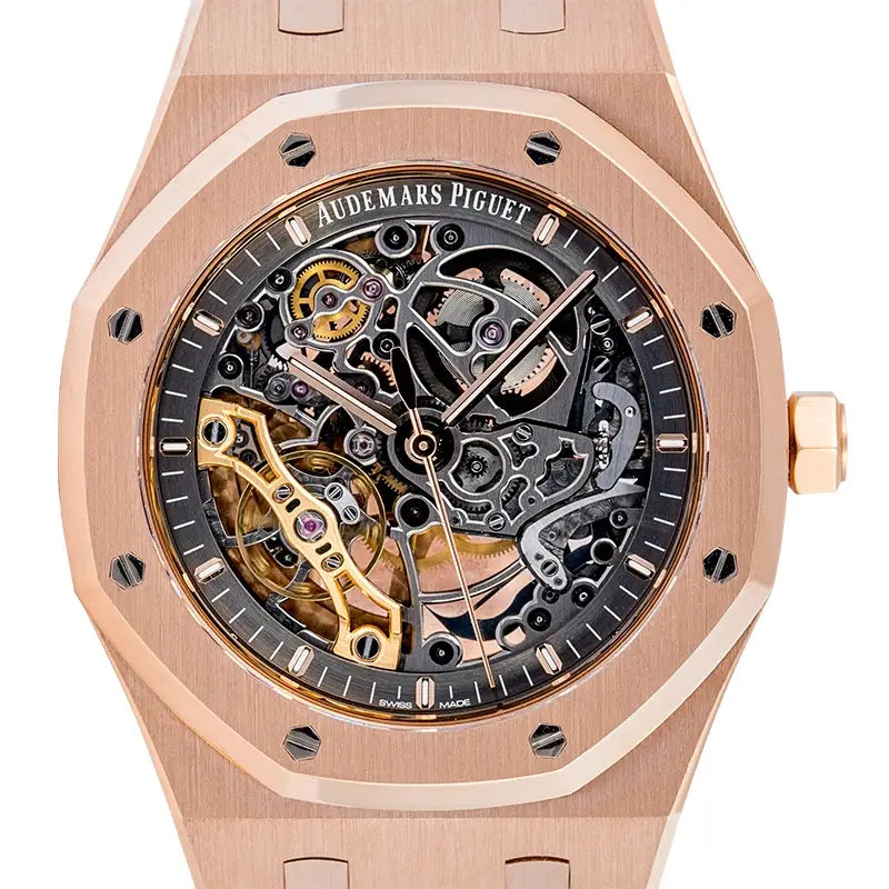AP Royal Oak Double Balance Wheel Openworked Rose Gold 15407OR.OO.1220OR.01