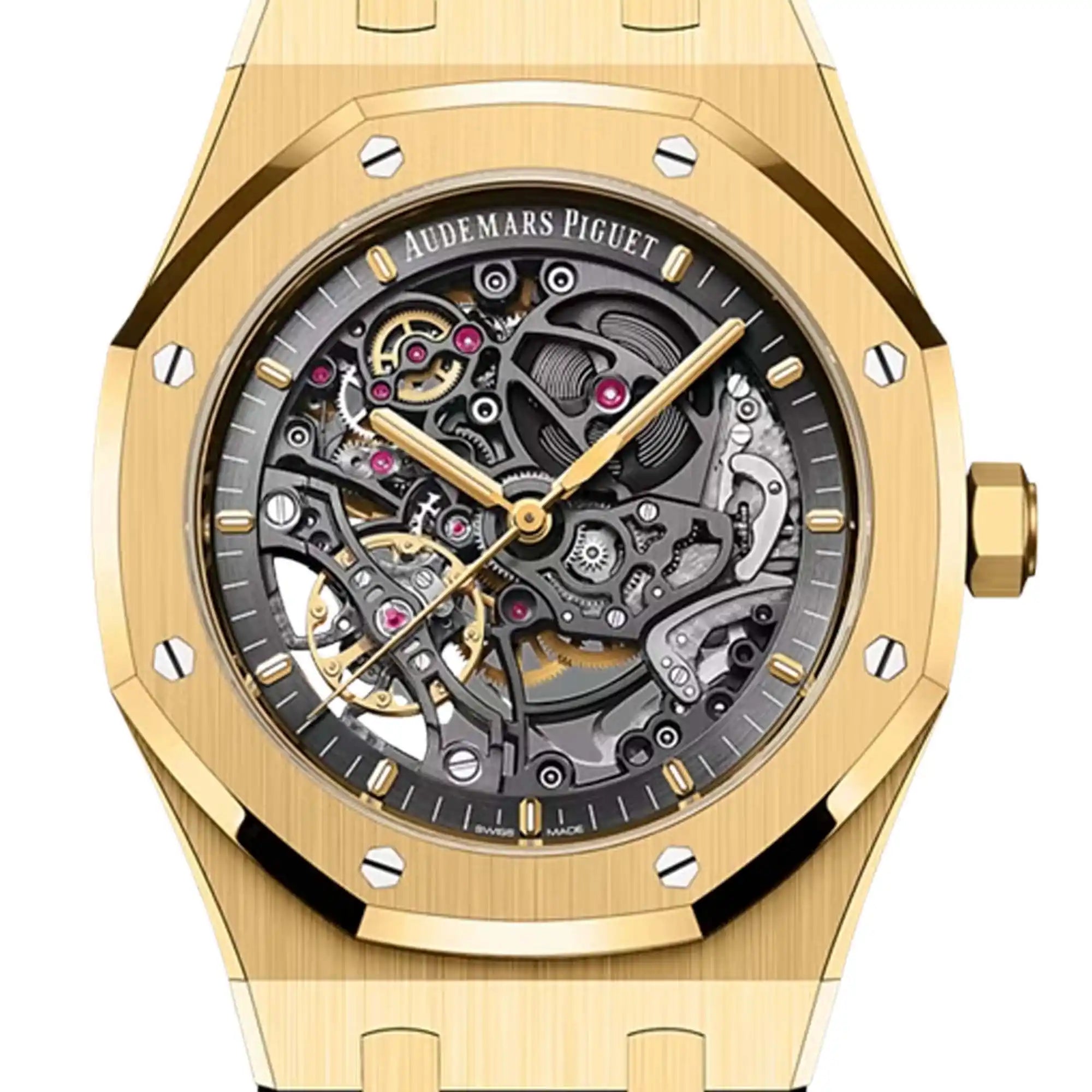 AP Royal Oak Double Balance Wheel Openworked Yellow Gold 15407BA.OO.1220BA.01