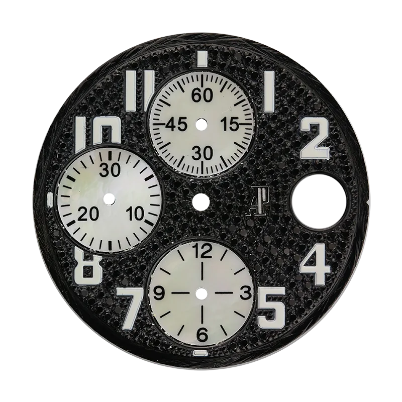 Audemars Piguet Royal Oak Offshore 42mm Black Diamond Pavé Custom Dial