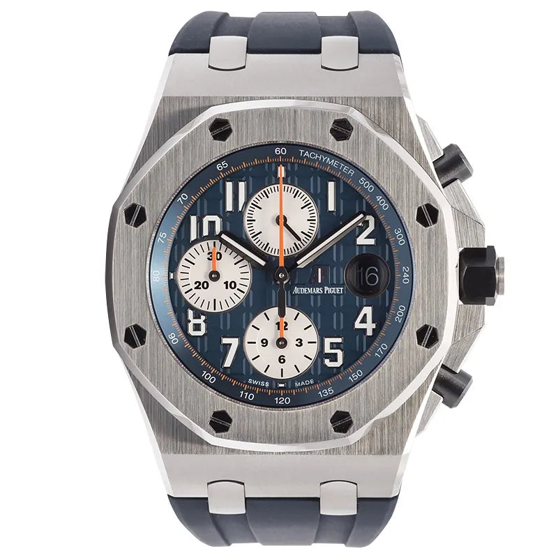 Full view of AP Royal Oak Offshore 42mm Navy 26470ST.OO.A027CA.01