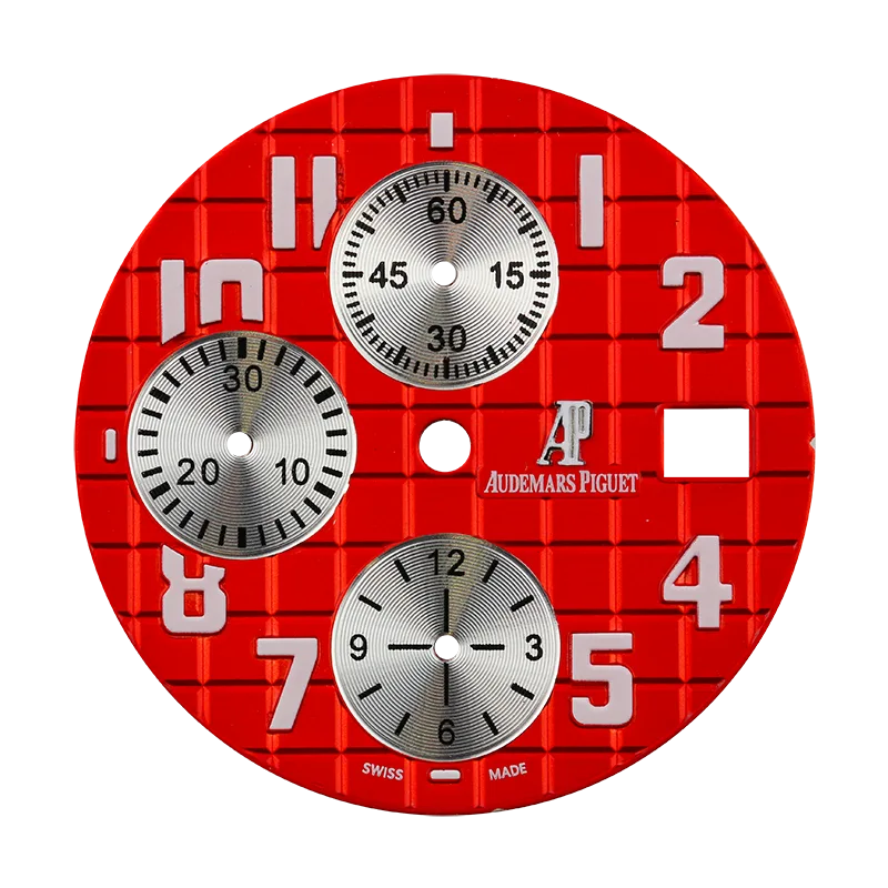 Audemars Piguet Royal Oak Offshore 42mm Red Méga Tapisserie Pattern Custom Dial