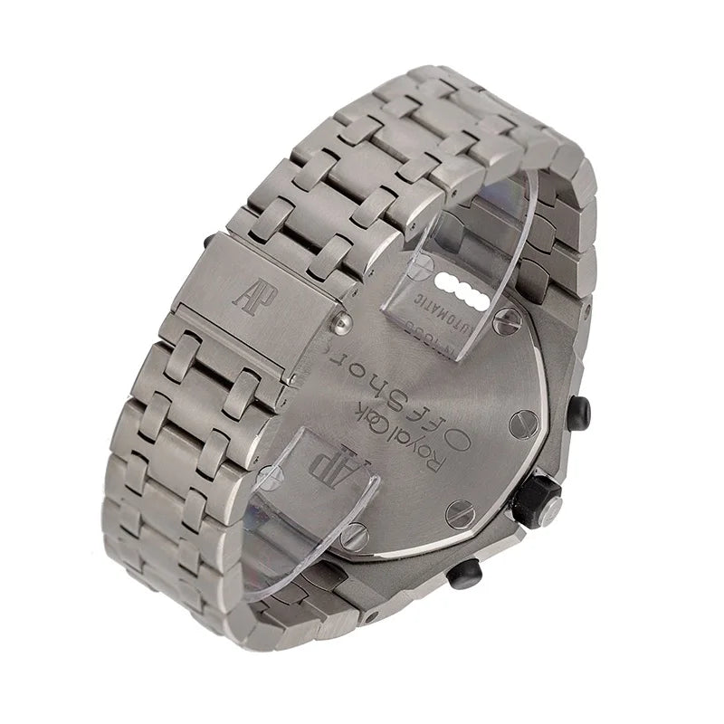 Back case view of AP Royal Oak Offshore 42mm Titanium 26170TI.OO.1000TI.01
