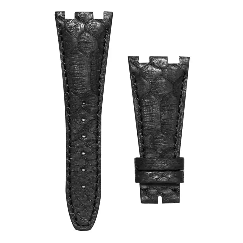Audemars Piguet Royal Oak Offshore Black Python Leather Custom Strap w