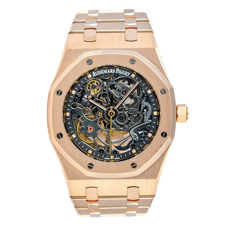Full view of AP Royal Oak Openworked 39m Rose Gold 15305OR.OO.D088CR.01