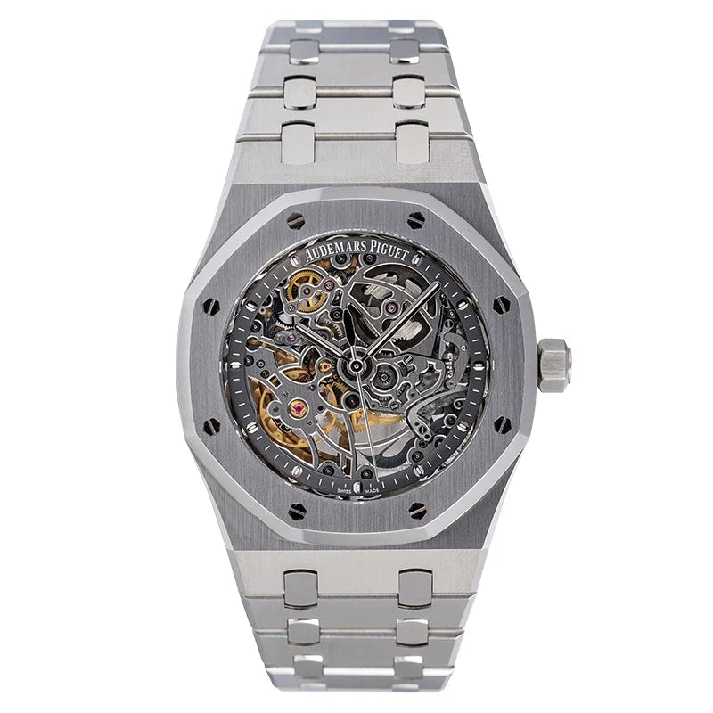 Full view of AP Royal Oak Openworked Selfwinding Steel 39mm 15305ST.OO.1220ST.01 Watch