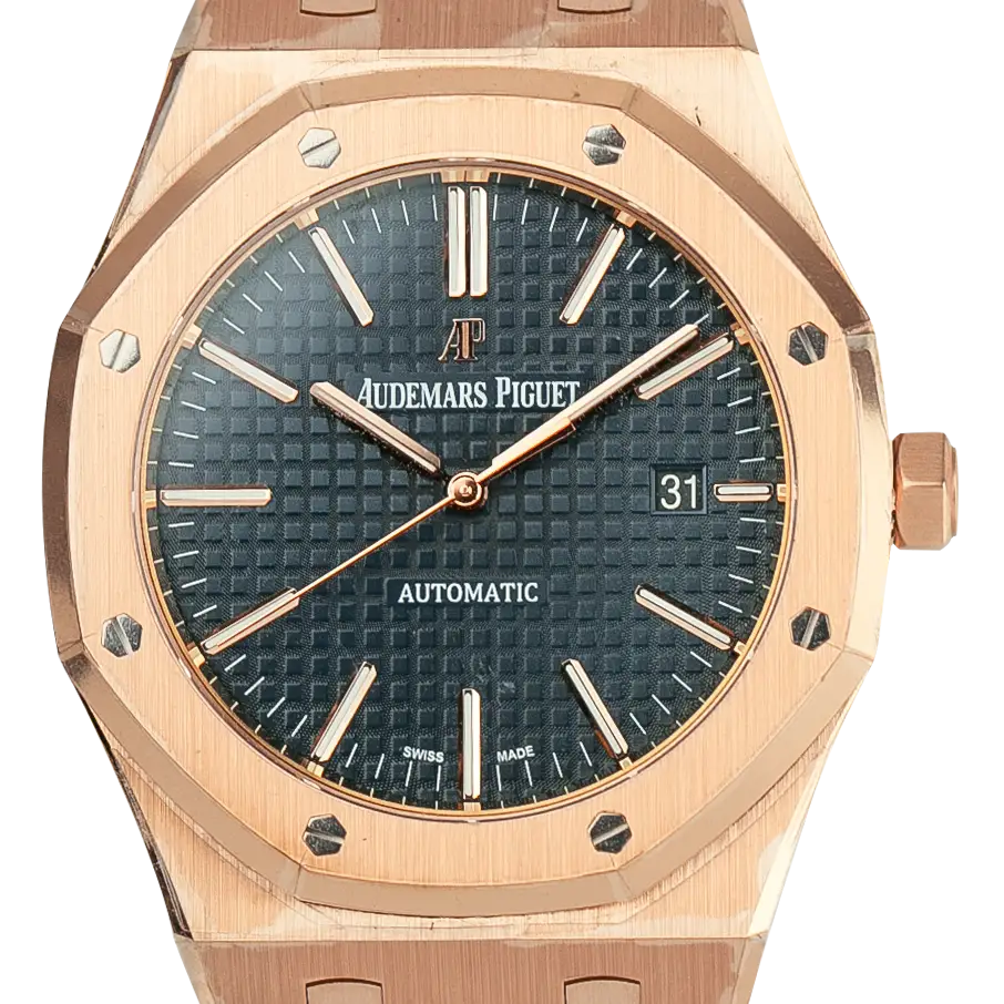 Audemars Piguet Royal Oak Rose Gold Blue Dial 15400OR.OO.1220OR.03