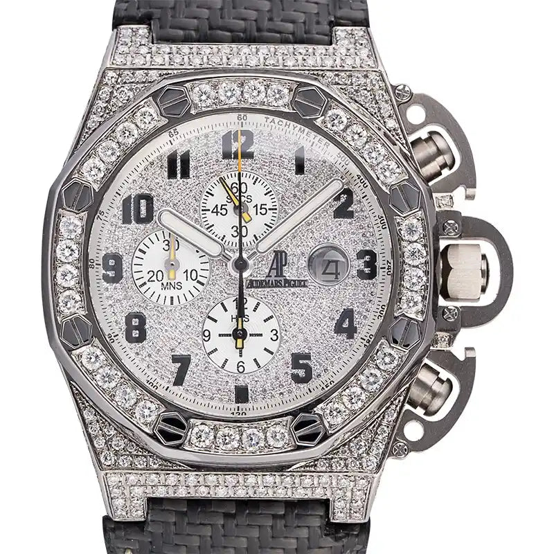 AP T3 Diamond Set Watch with Carbon Fiber Strap 25863TI.OO.A001CU.01