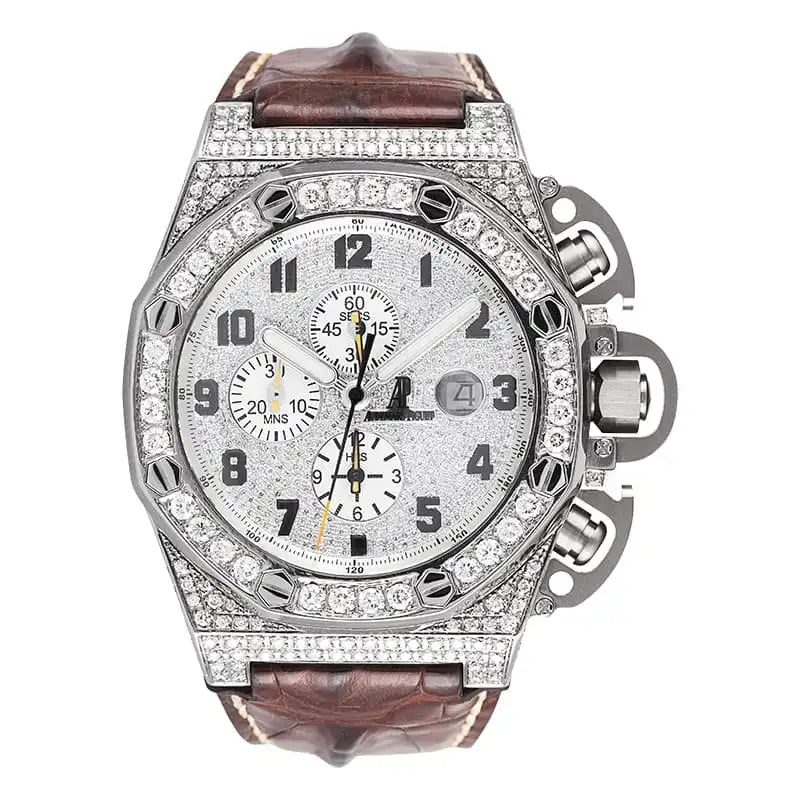 Full view of AP T3 Royal Oak Offshore Diamond Set Watch 25863TI.OO.A001CU.01