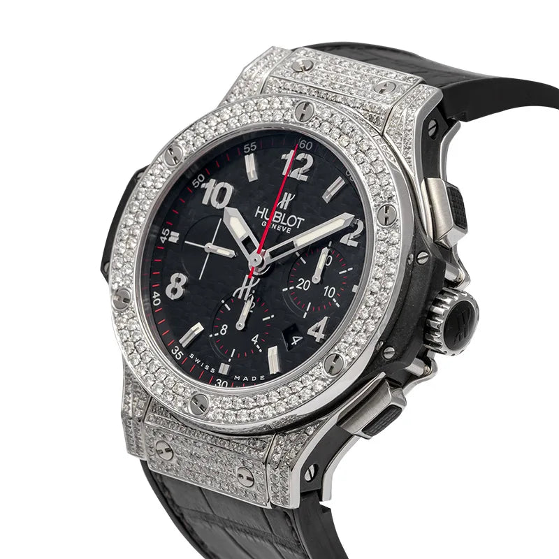 Side view of Hublot Big Bang 44mm with Black Dial