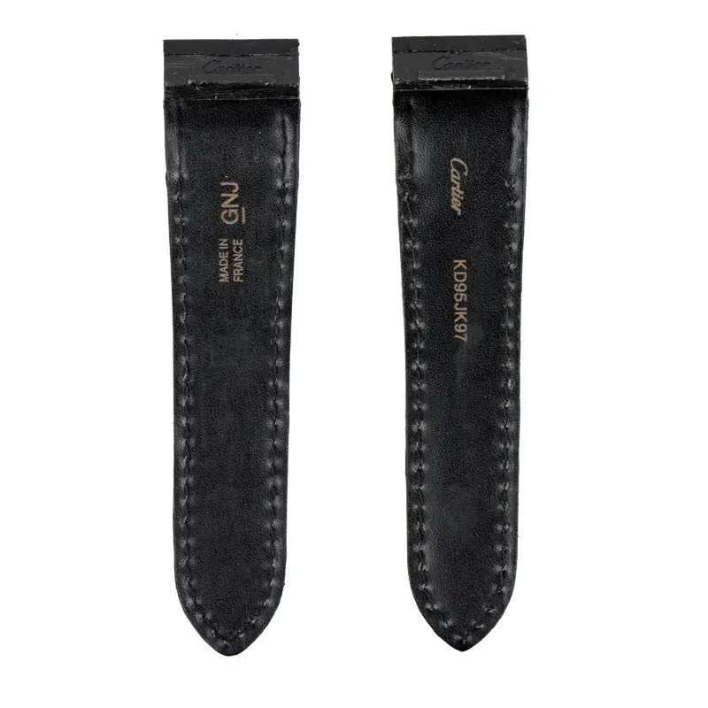 Back View - Custom Brown Alligator Strap for Cartier Santos 100 Large