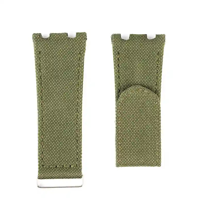 Custom Olive Green Nylon Strap for AP Royal Oak Offshore 44